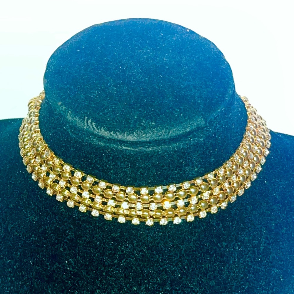 Charlotte Russe ~ Goldtone Rhinestone Chain Choker